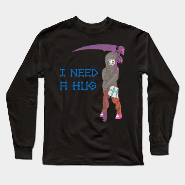 I Need A Hug Long Sleeve T-Shirt by DravenWaylon